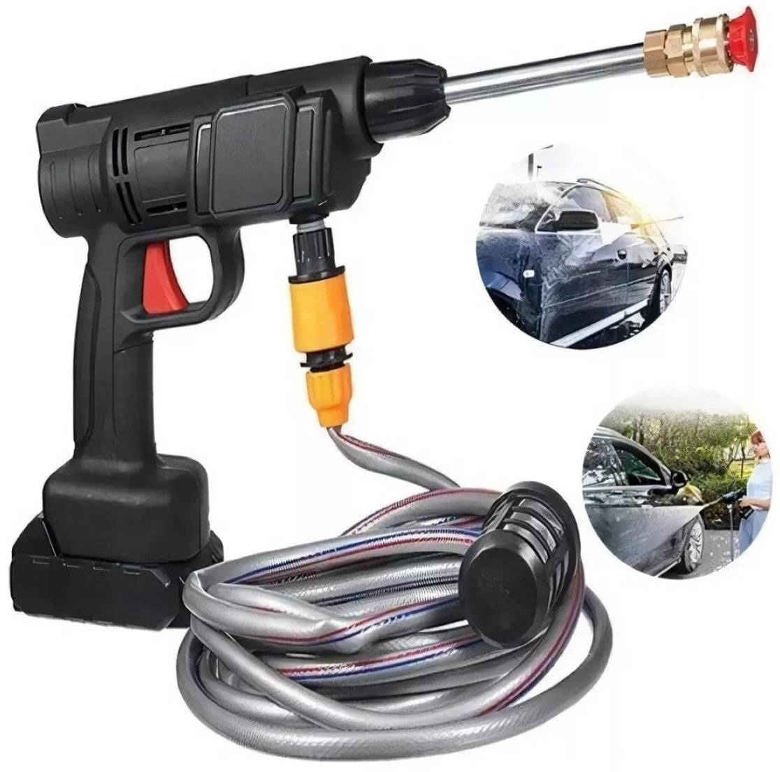 Hidrolavadora Portatil con 2 Baterias