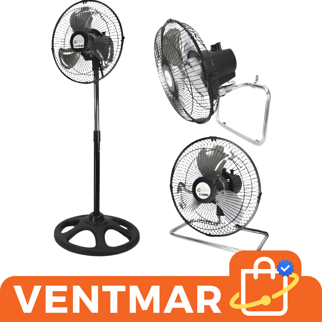 Ventilador de Pie Triple Función