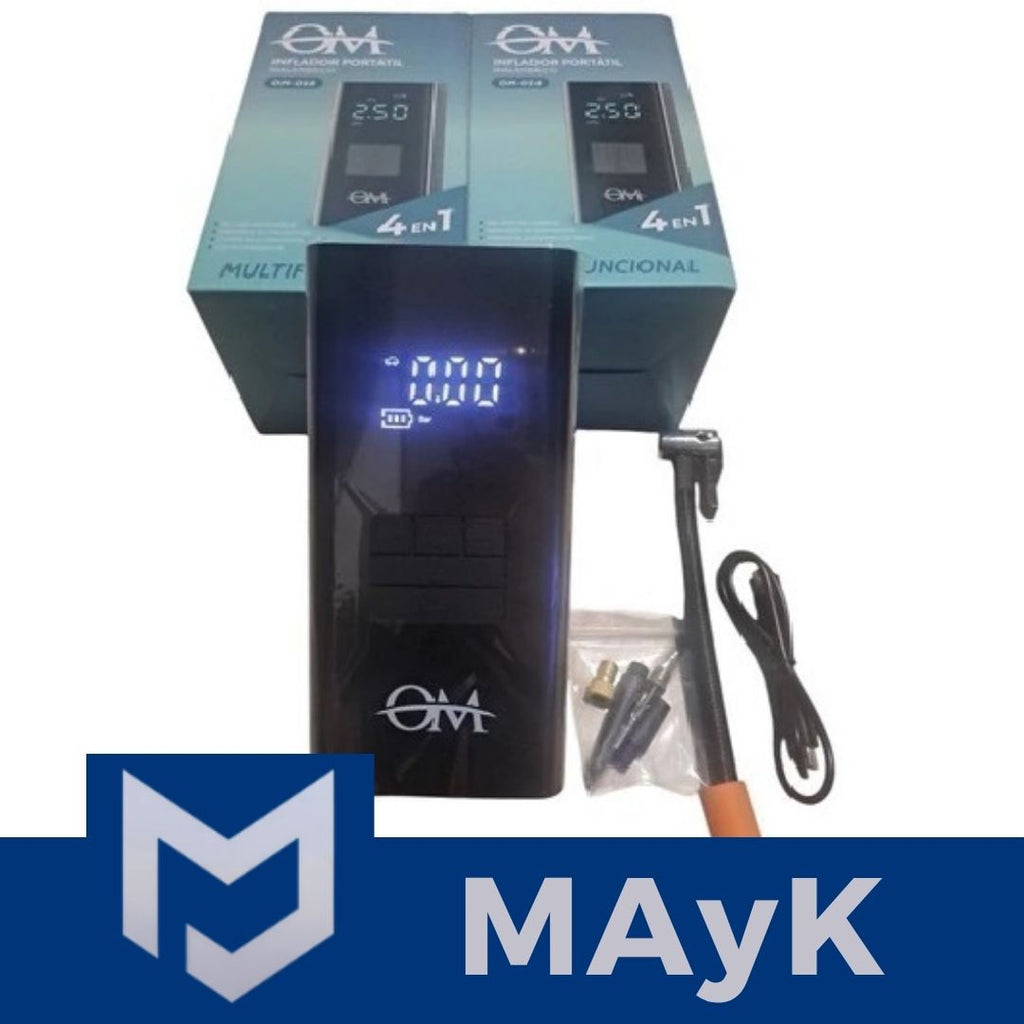 Inflador Portátil Inalámbrico 4 en 1