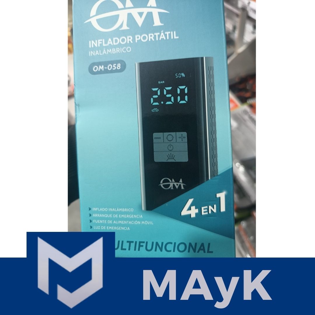 Inflador Portátil Inalámbrico 4 en 1