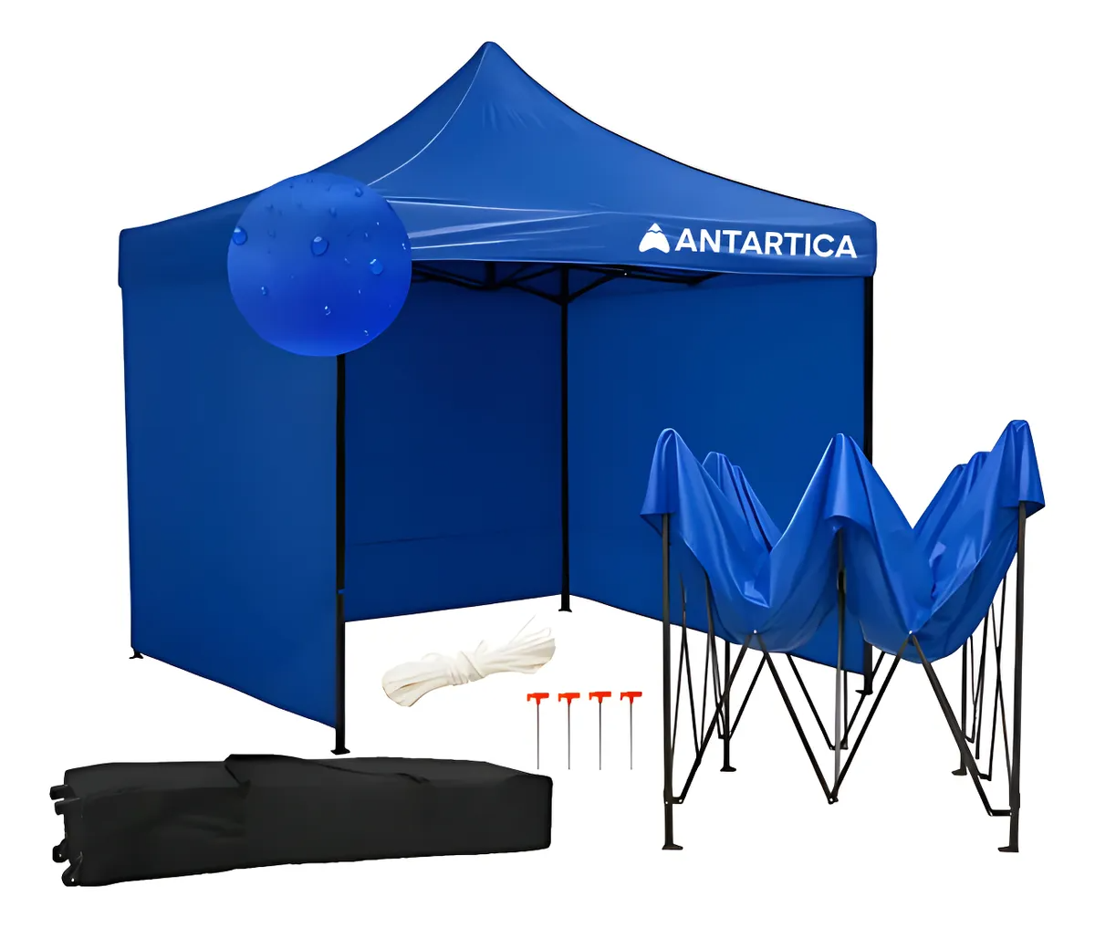 Gazebo 3x3 m Plegable con 3 Paredes