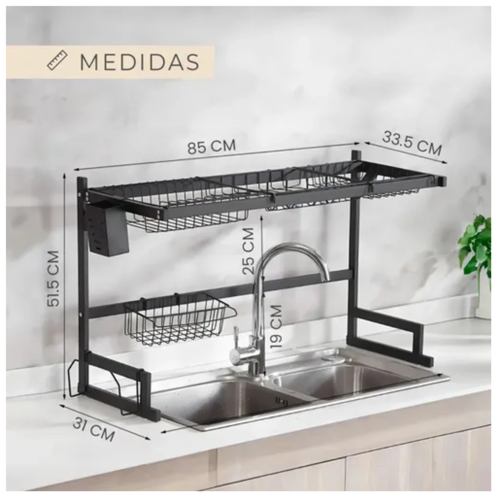 Escurridor de Platos sobre el Fregadero