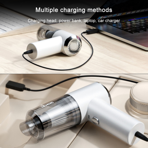 ASPIRADORA CON LUZ RECARGABLE